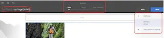 Add experience targeting