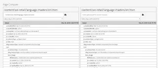 Page Compare report, same page